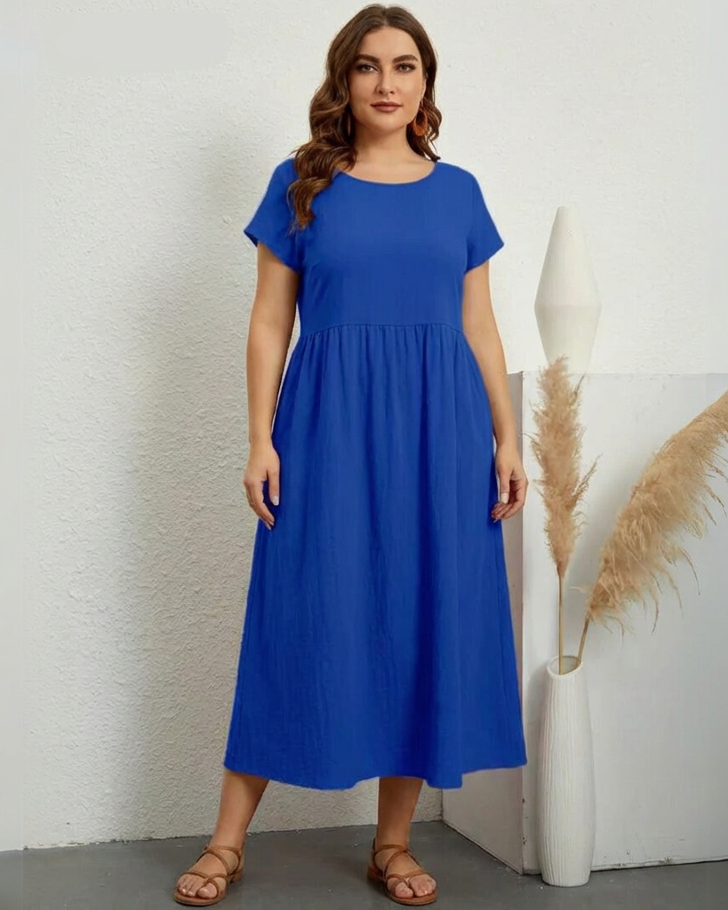 Estelle - Casual Style Dress - Blue