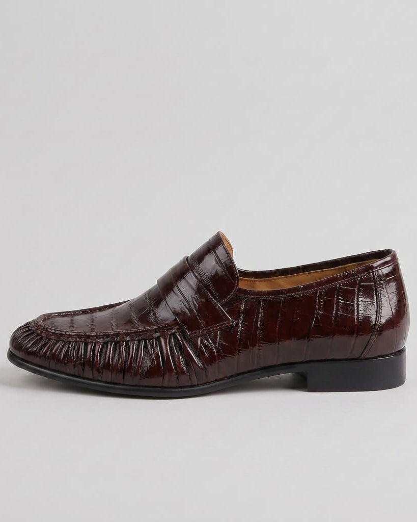 Grosvenor Eelskin Loafer Wine Red