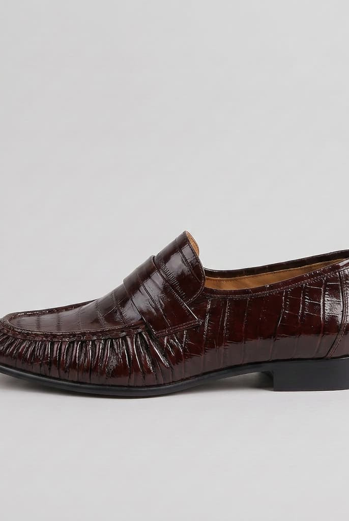 Grosvenor Eelskin Loafer Wine Red