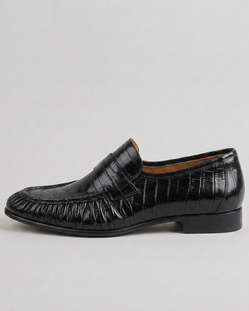 Grosvenor Eelskin Loafer Black