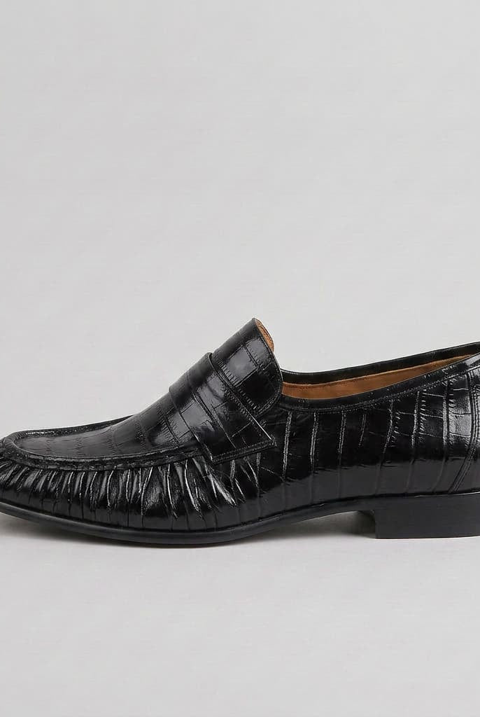 Grosvenor Eelskin Loafer Black