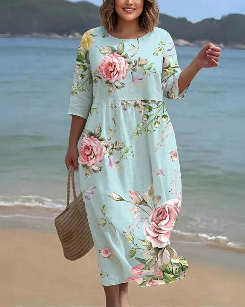 Celestine - Floral Light Blue