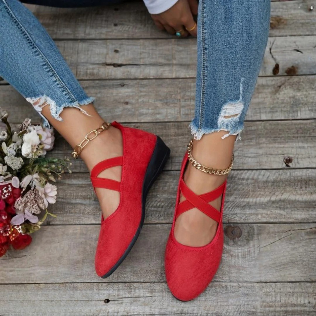 Mary Orthopedic Comfort Shoes - Red