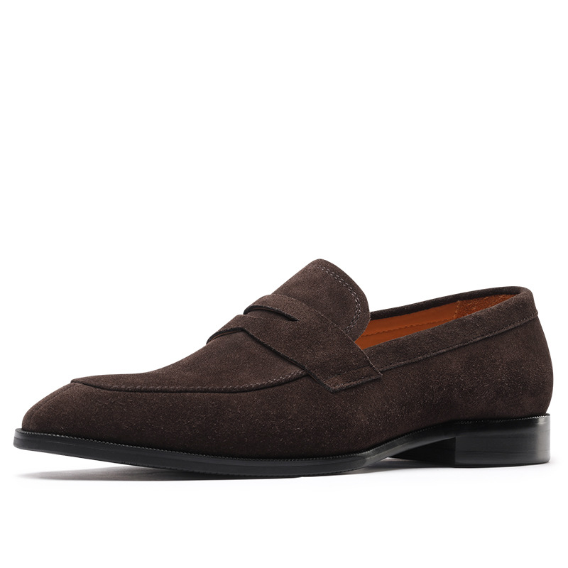 Sutton Suede Penny Loafer Espresso