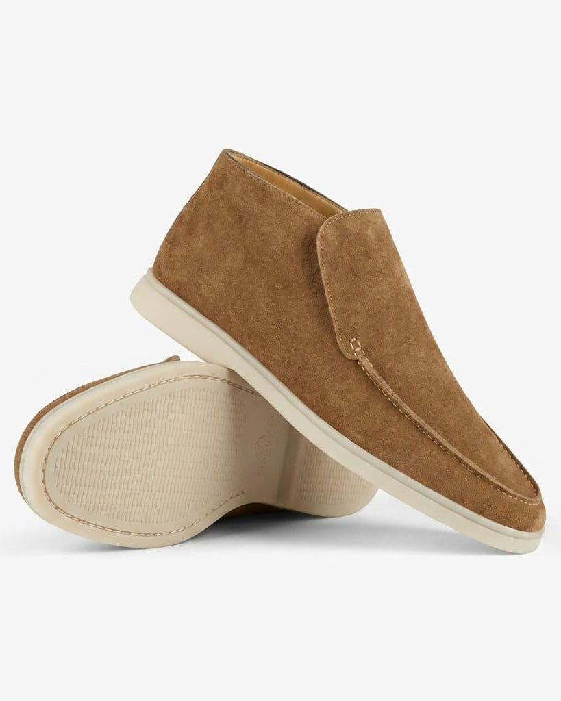 Portofino Suede Hi-Top Loafer Camel