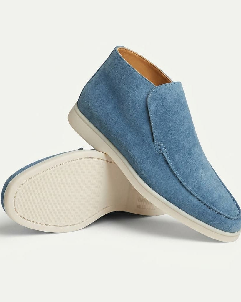 Portofino Suede Hi-Top Loafer Blue