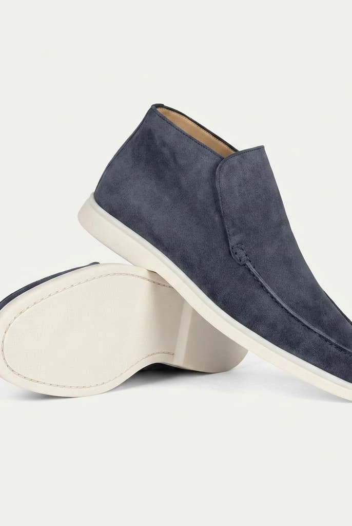 Portofino Suede Hi-Top Loafer Dark Gray