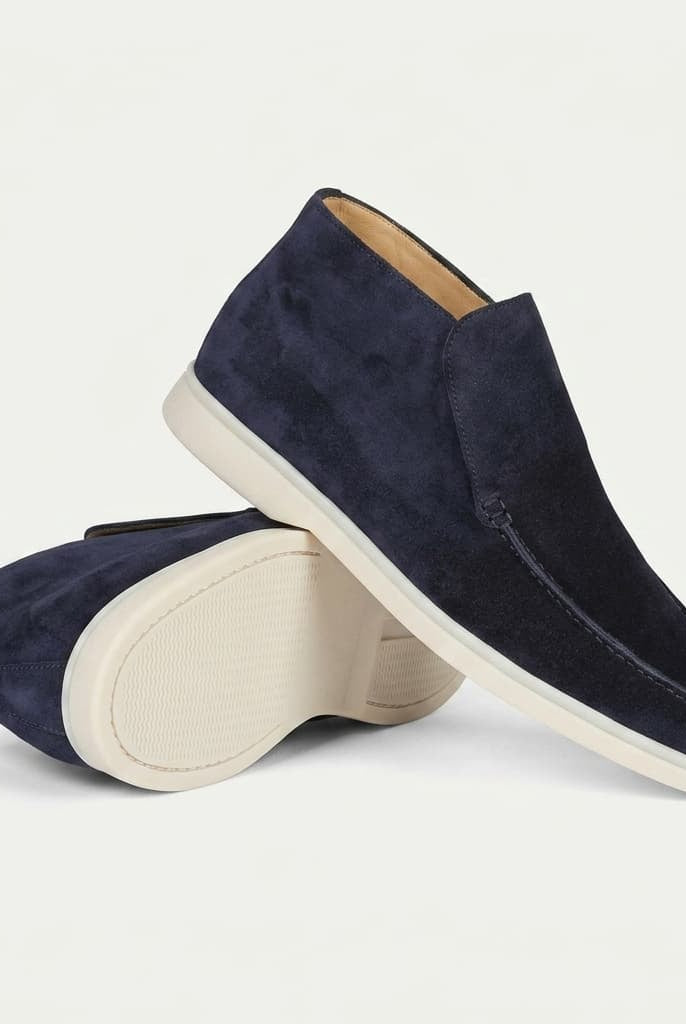 Portofino Suede Hi-Top Loafer Midnight Navy