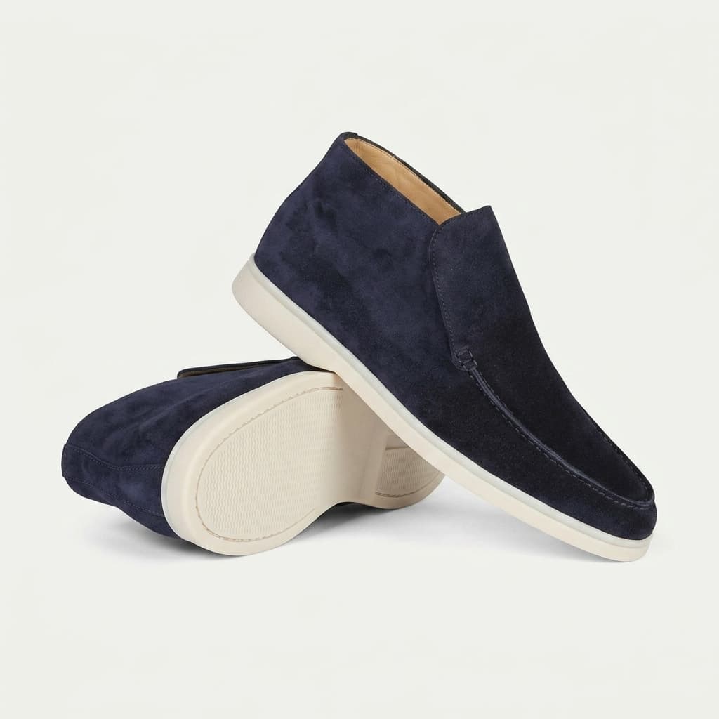 Portofino Suede Hi-Top Loafer Midnight Navy