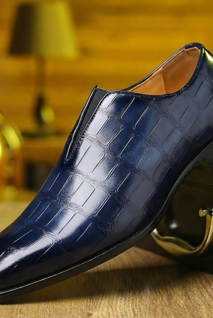 Camden Croc Loafer Navy