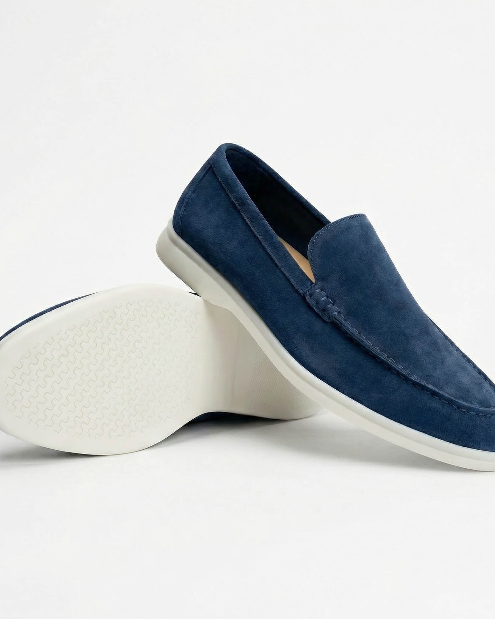 Enzo Suede Loafer Navy