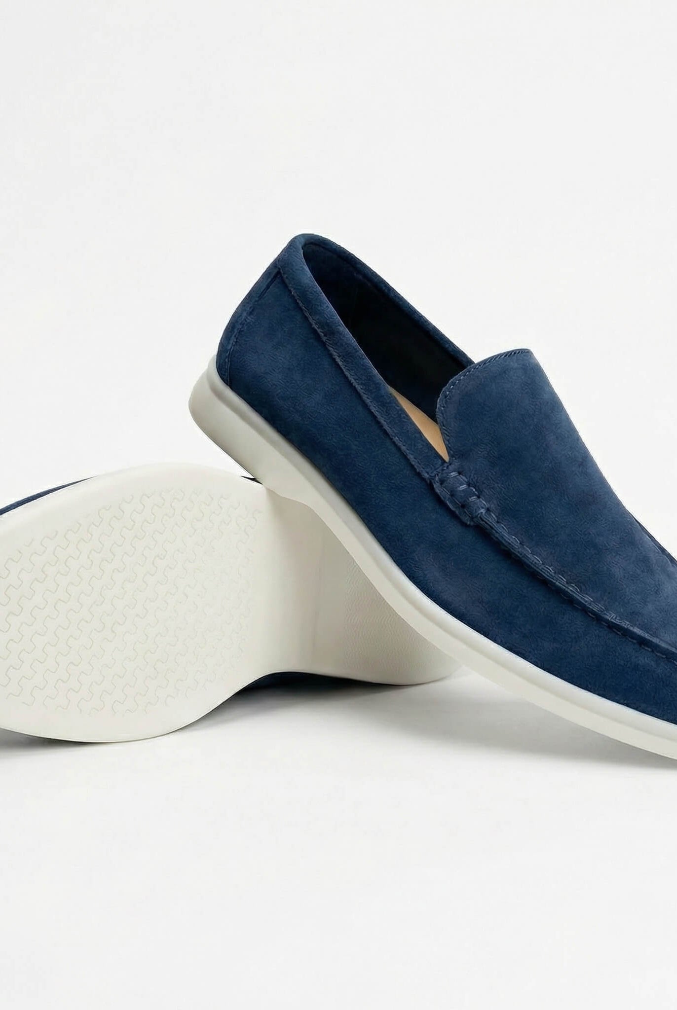 Enzo Suede Loafer Navy