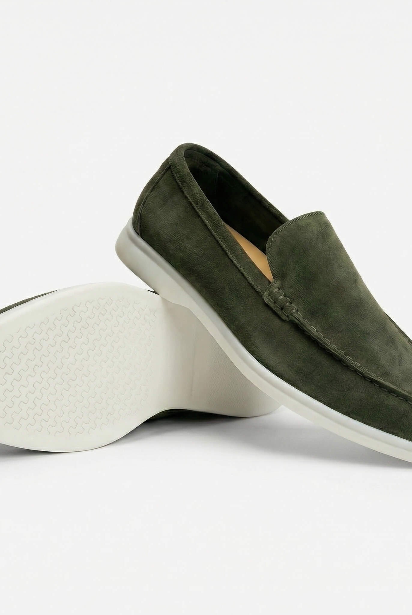 Enzo Suede Loafer Forest Green