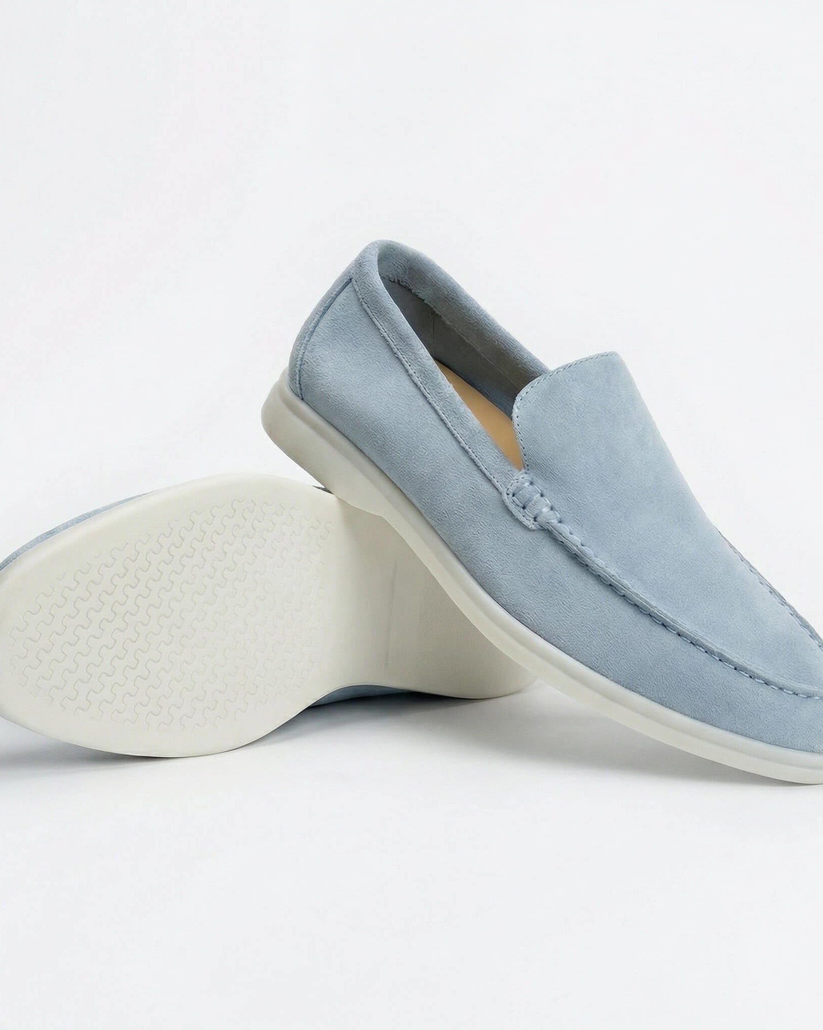 Enzo Suede Loafer Powder Blue