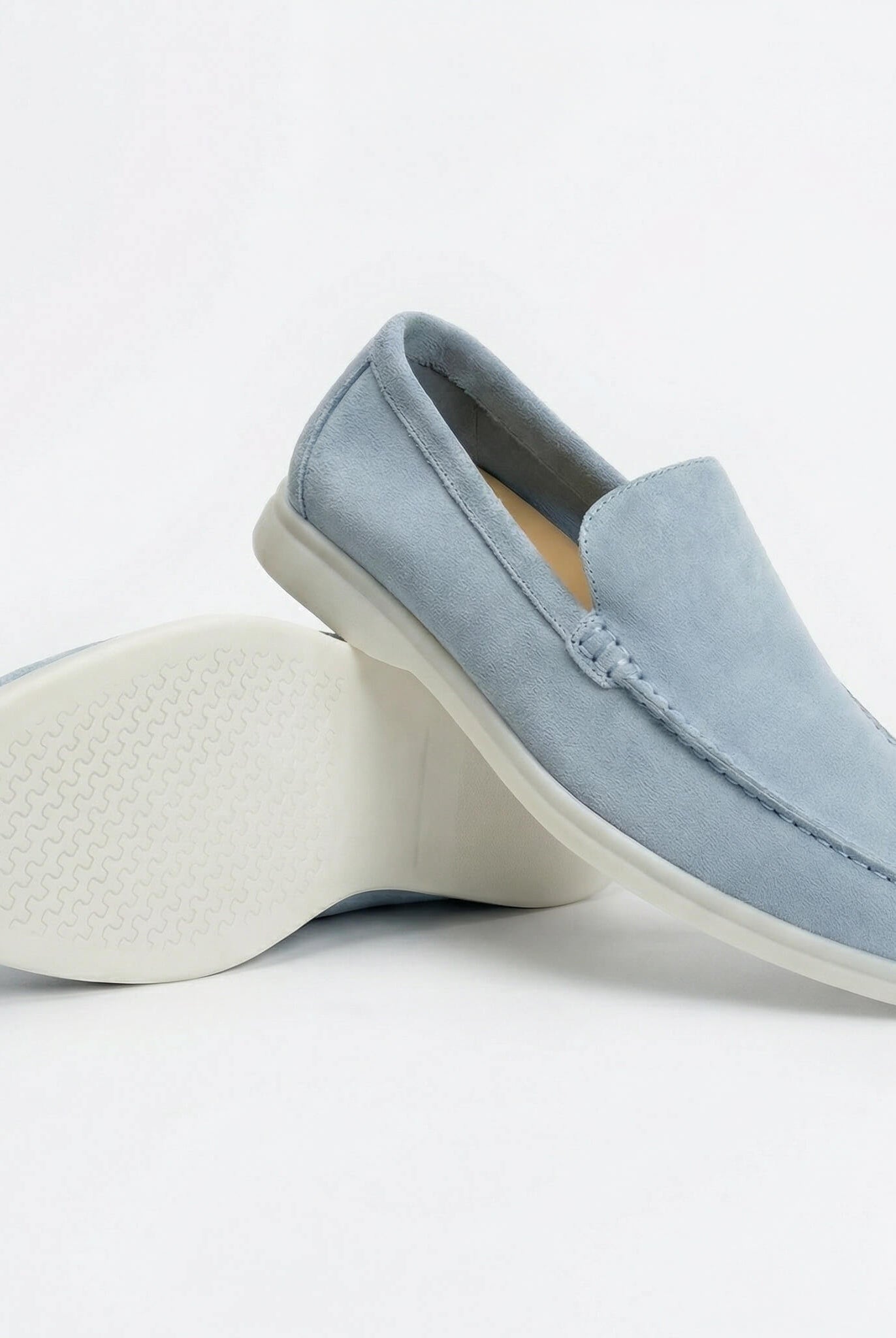 Enzo Suede Loafer Powder Blue