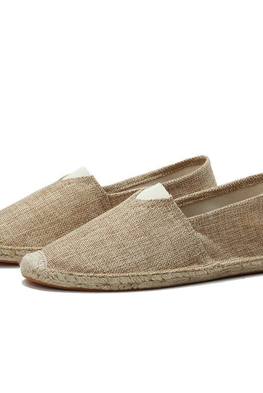 Brookshire Linen Espadrilles Khaki