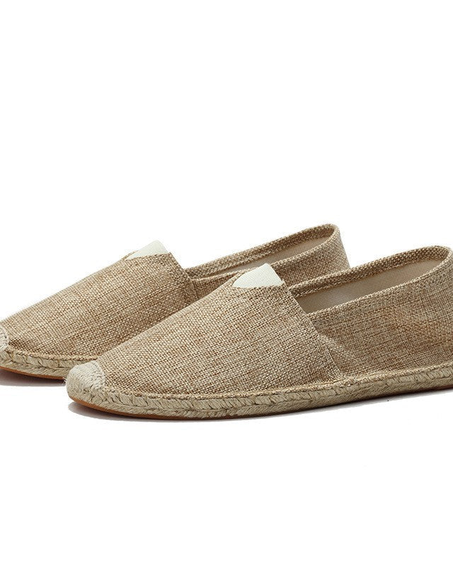 Brookshire Linen Espadrilles Khaki
