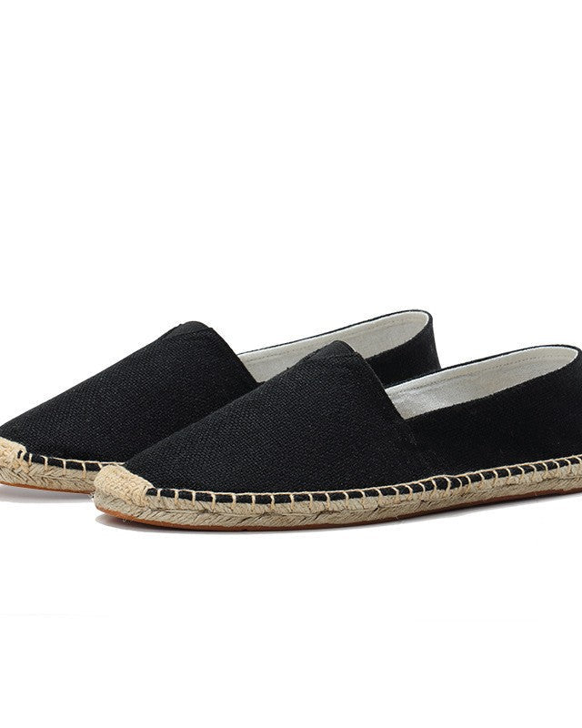 Brookshire Linen Espadrilles Black
