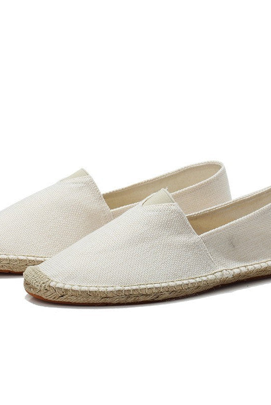 Brookshire Linen Espadrilles White