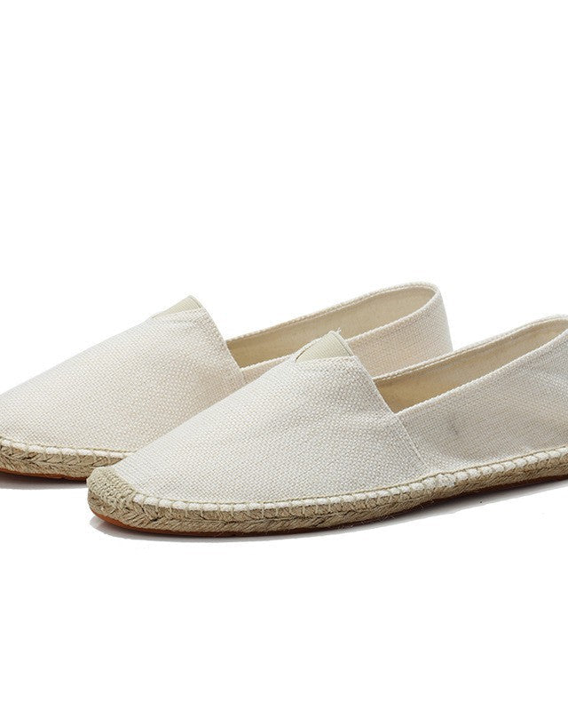 Brookshire Linen Espadrilles White