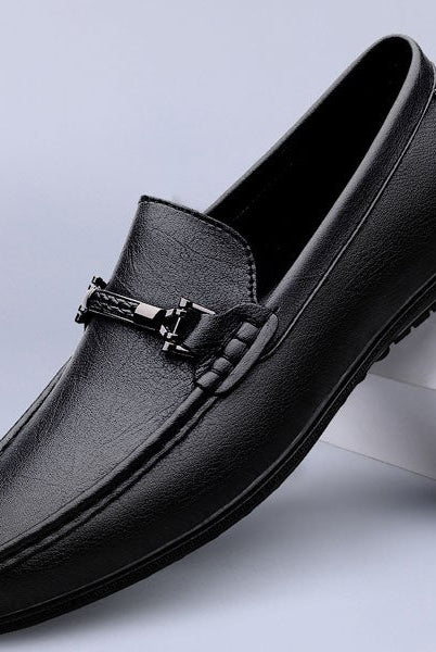Raven Leather Loafer Black