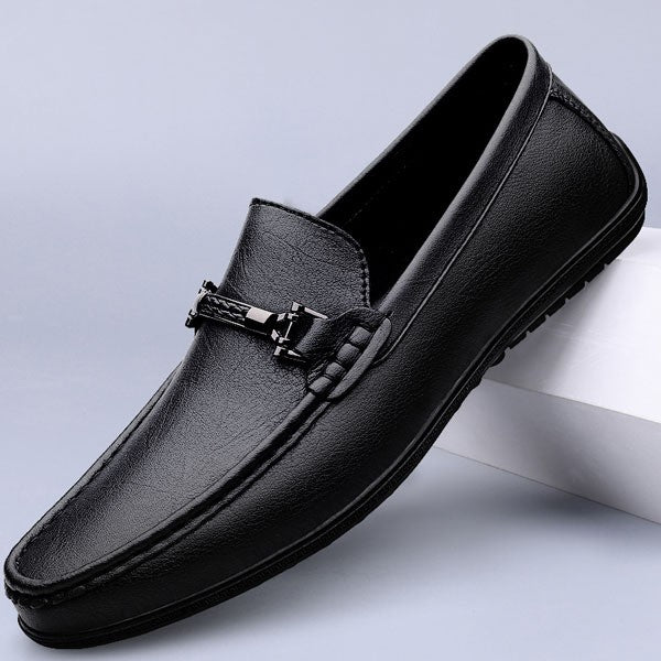 Raven Leather Loafer Black