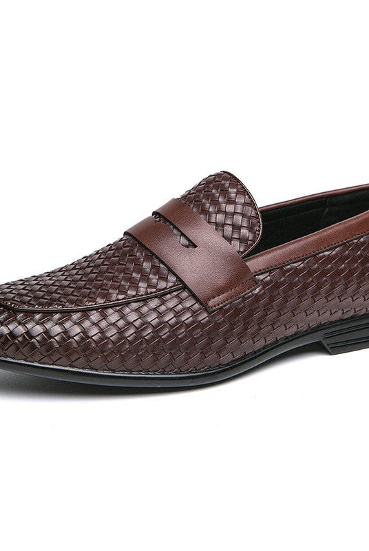 Whitford Woven Loafers Dark Brown