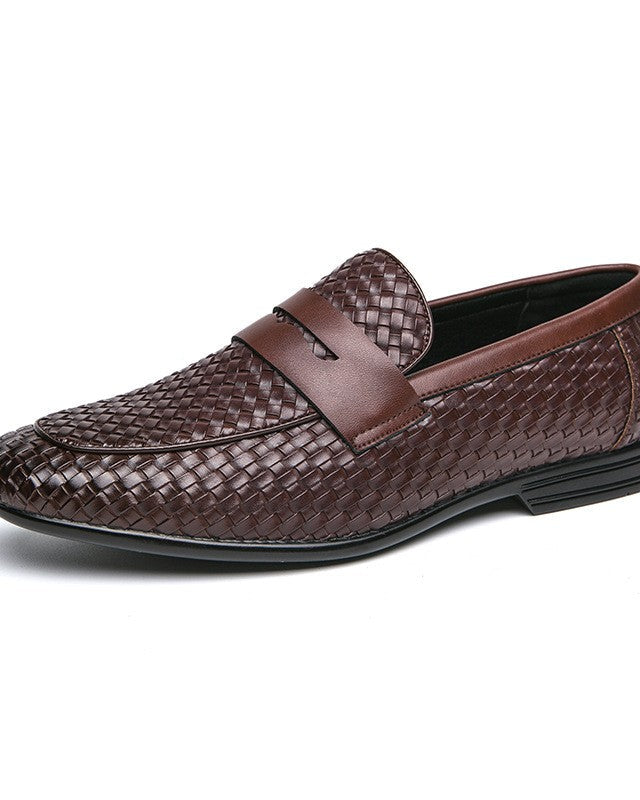 Whitford Woven Loafers Dark Brown