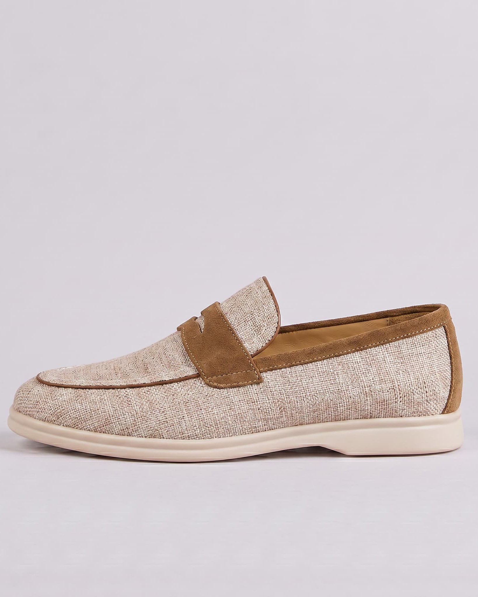Newbury Linen Penny Loafer