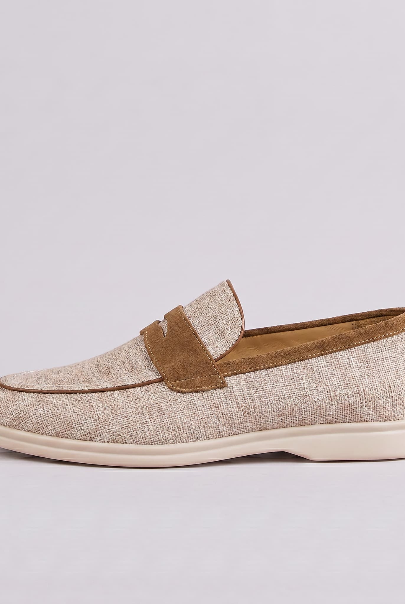 Newbury Linen Penny Loafer