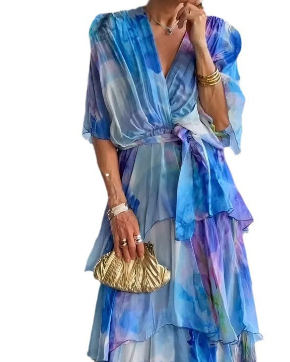 Marija Floral Layer Dress