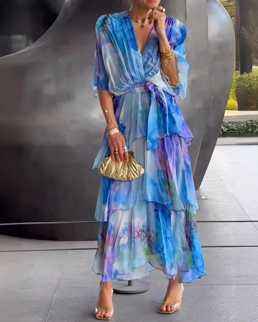 Marija Floral Layer Dress