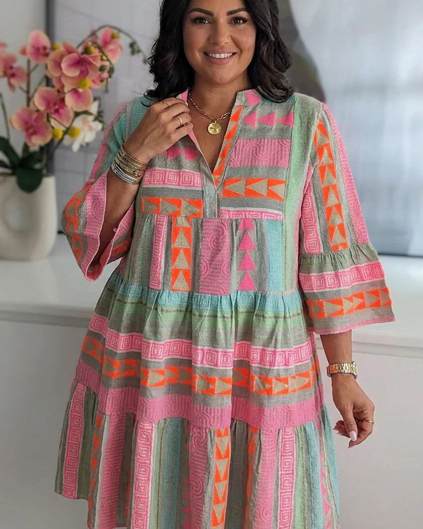 ISOLDE - Spring Dress - Plus size model
