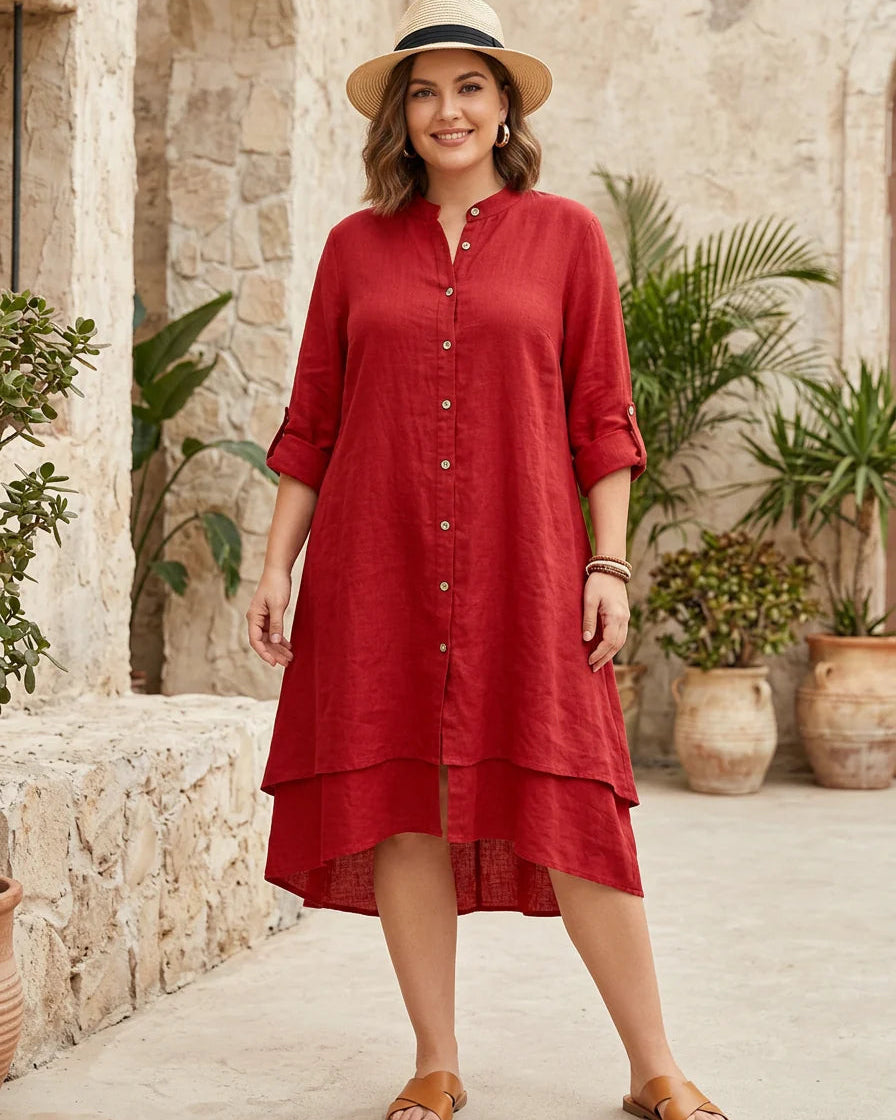 Zinnia | Elegant Dress - Red