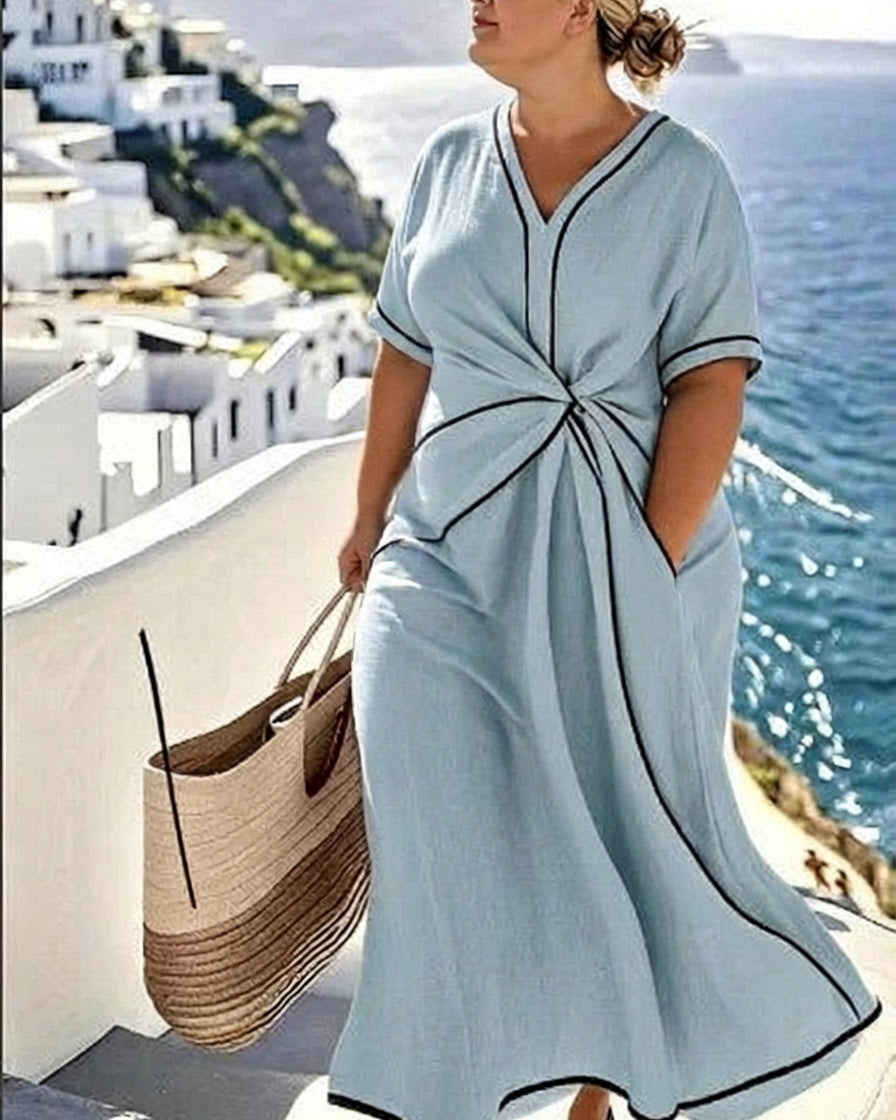 Romy Elegant Dress - Blue