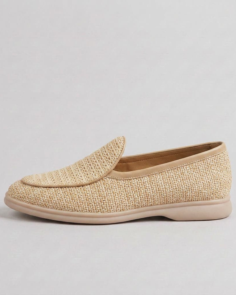 Bosa Woven Mesh Loafer Beige