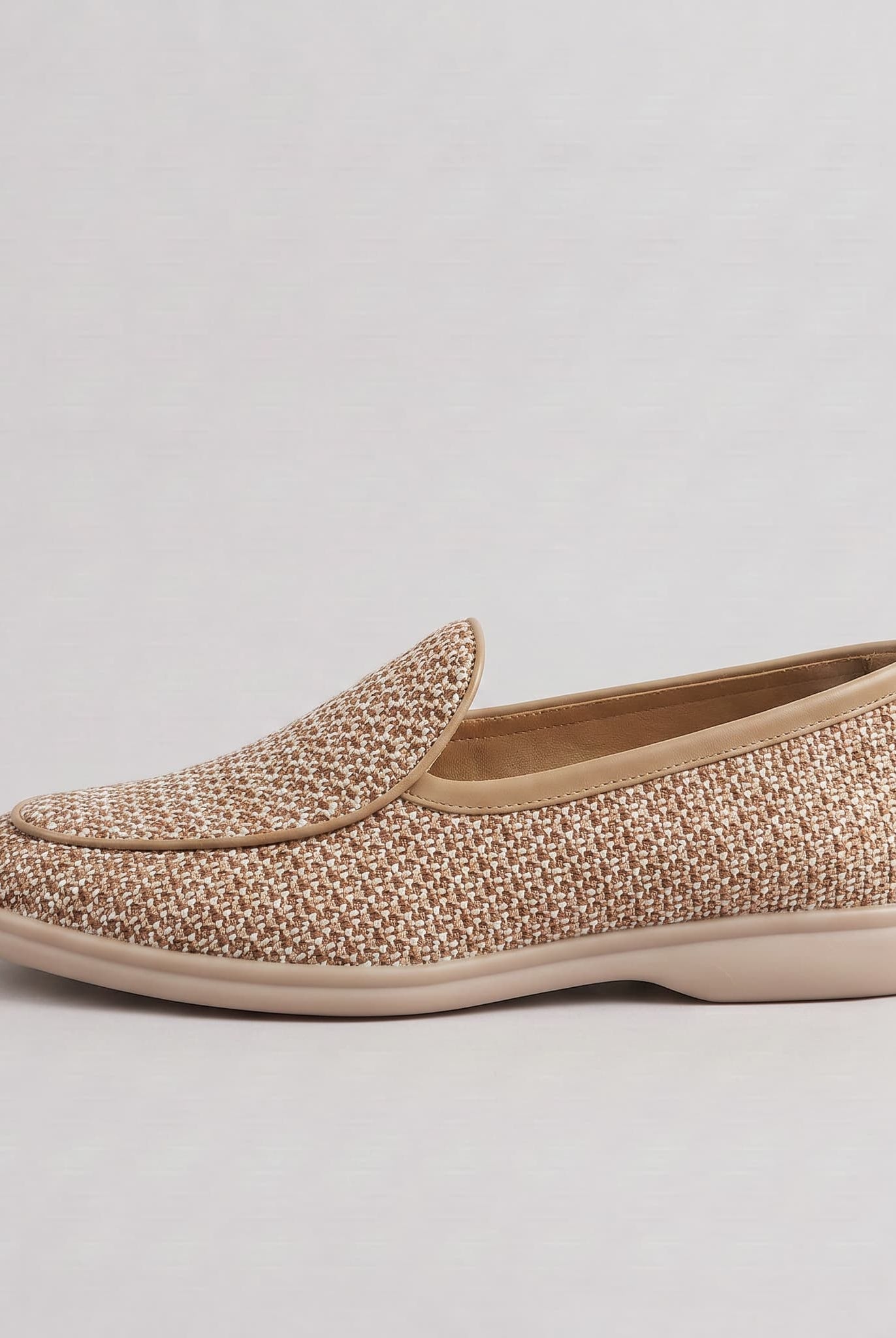 Bosa Woven Mesh Loafer Light Brown