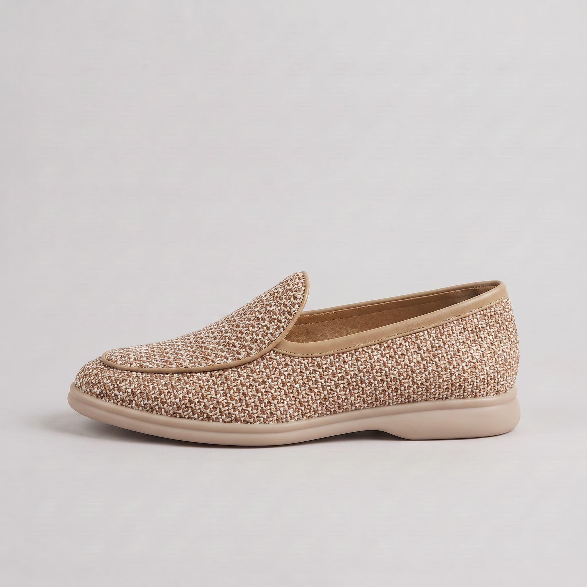 Bosa Woven Mesh Loafer Light Brown