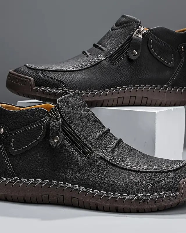 Dumont Side-Zip Loafer Black