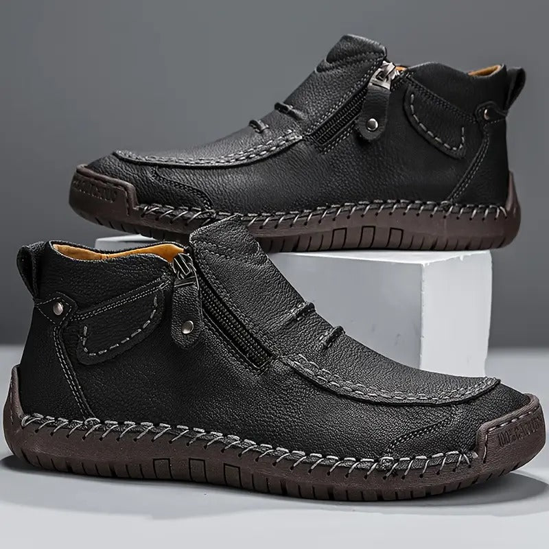 Dumont Side-Zip Loafer Black
