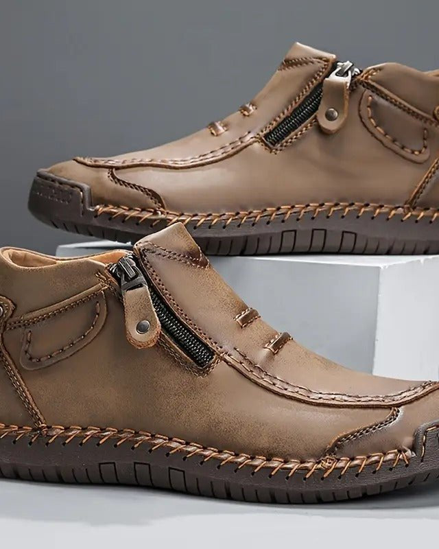 Dumont Side-Zip Loafer Khaki