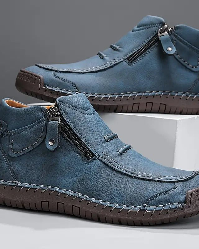 Dumont Side-Zip Loafer Blue