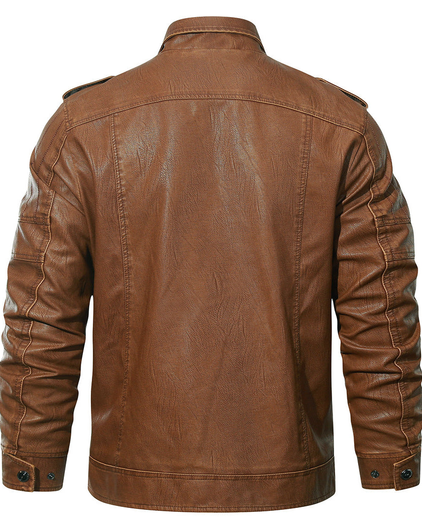 Fleece Biker Jacket Sienna