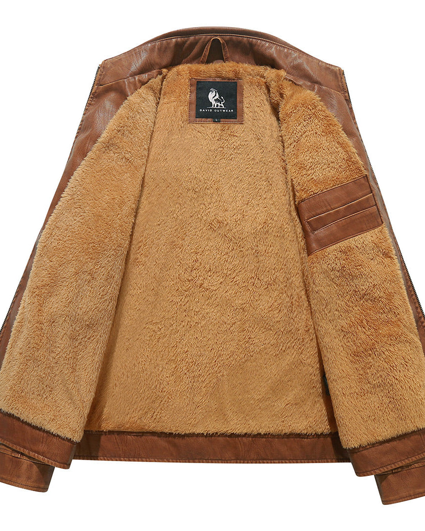 Fleece Biker Jacket Sienna