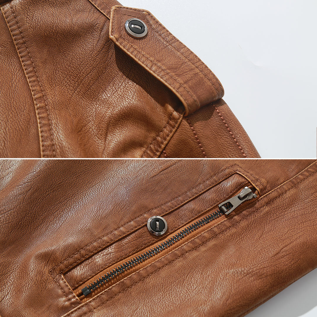 Fleece Biker Jacket Sienna