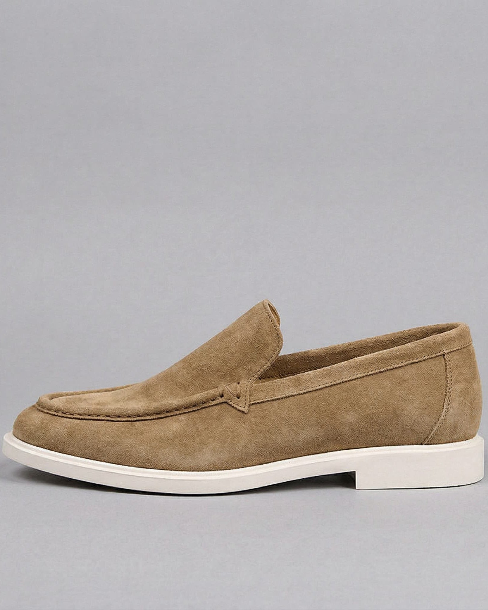Tilbury Premium Suede Loafer Dark Beige