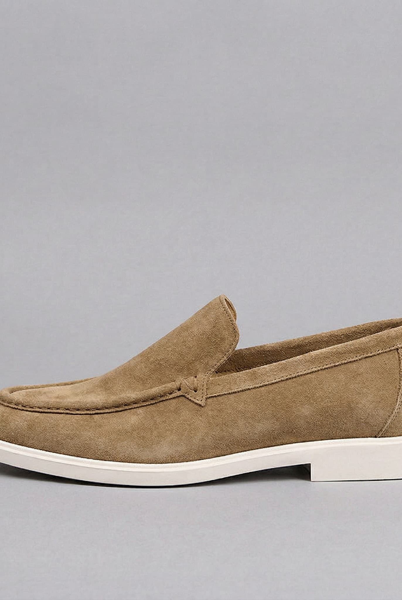 Tilbury Premium Suede Loafer Dark Beige