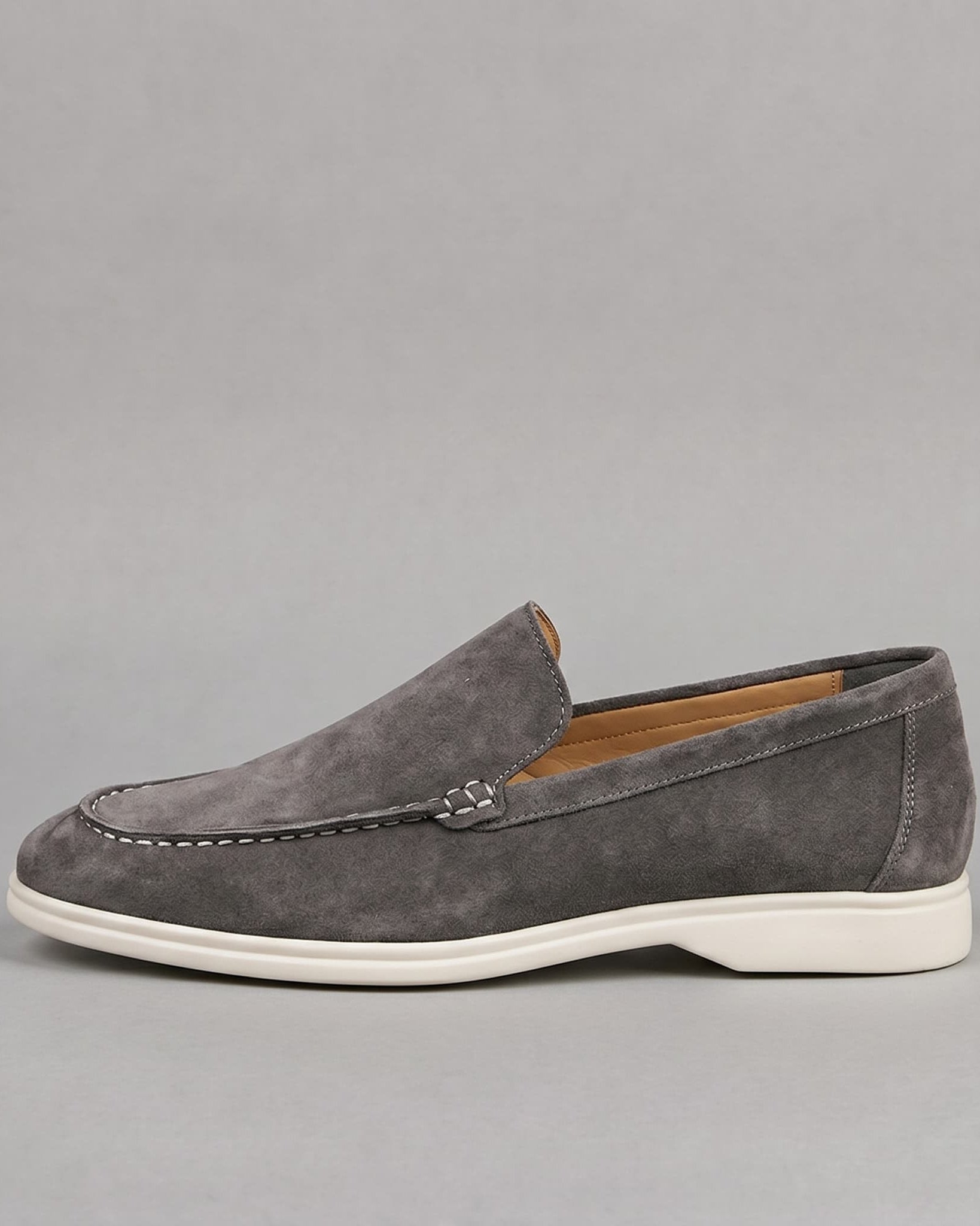 Salcombe Suede Loafer Dark Gray