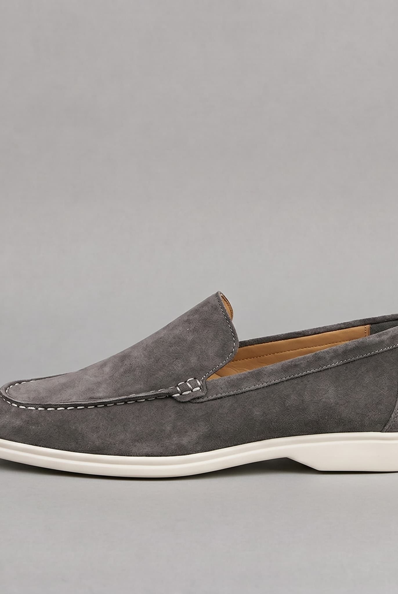 Salcombe Suede Loafer Dark Gray