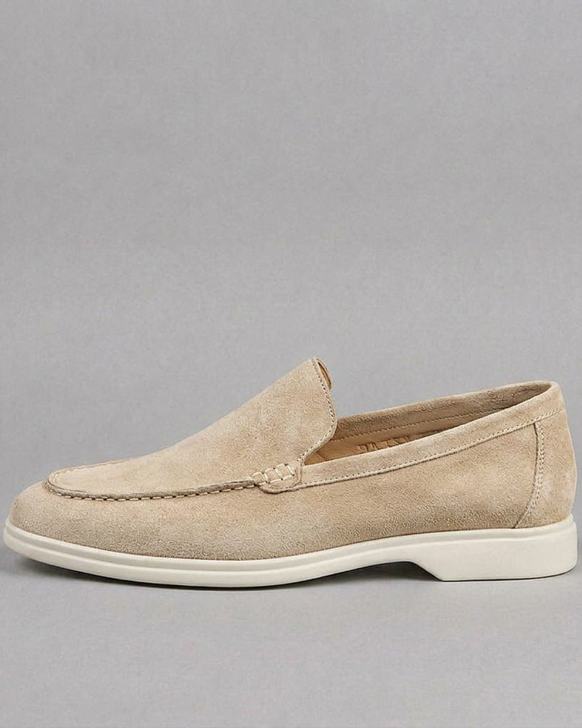 Salcombe Suede Loafer Champagne